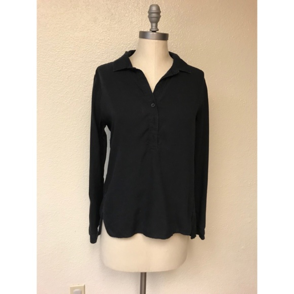 Anthropologie black long sleeve, small